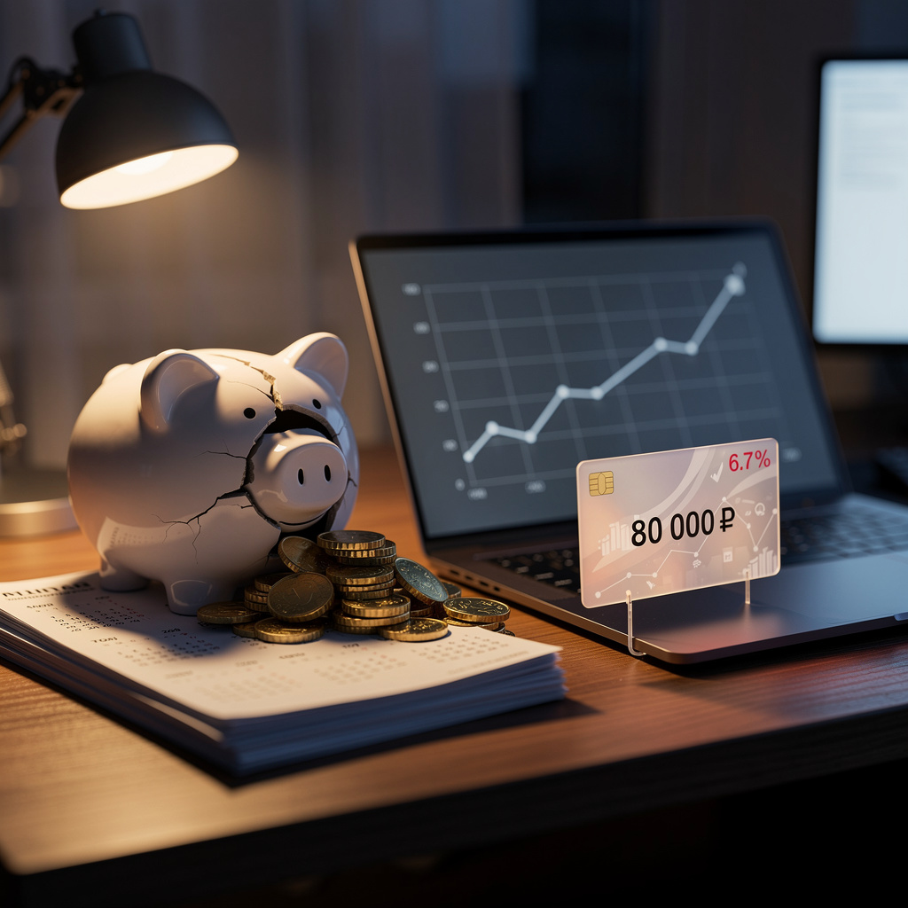 Изображение двух стратегий покупки: слева - копилка с монетами и календарь, справа - ноутбук с кредитной картой и графиком роста цены.